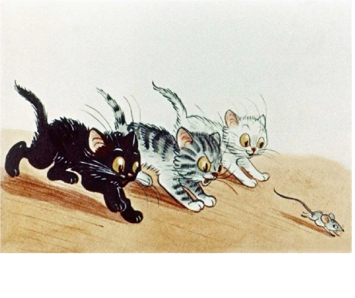Кот тремот. Сутеев 3 котенка. Три котенка сказка Сутеев. Три котенка — сказка Владимира Сутеева.