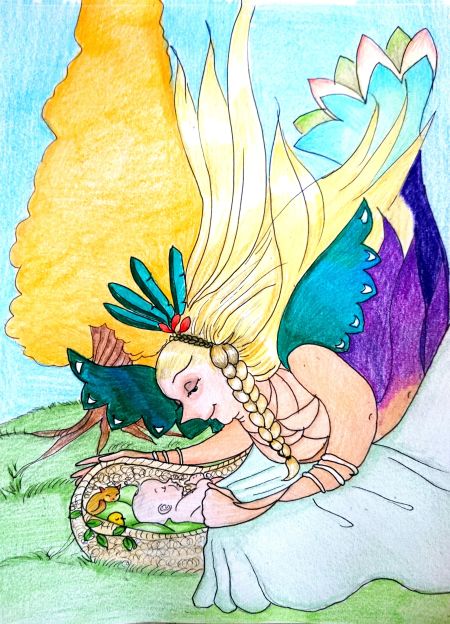 Богиня Умай обустраивает землю