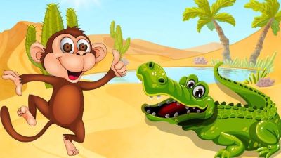 Мартышка и крокодилы