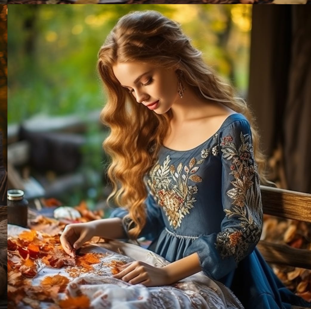 Я вышиваю новый день на ткани прошлого