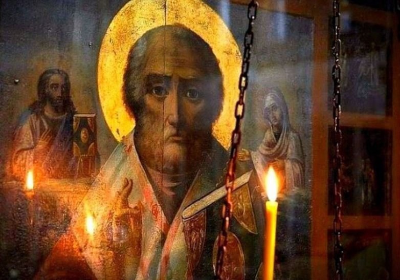 Фото иконы николая чудотворца в церкви