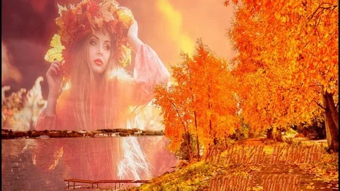 Разукрасилась золотом осень