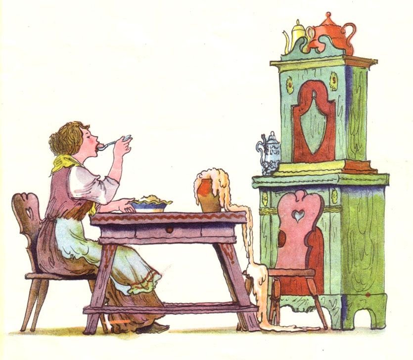 Халявный горшочек - русские сказки