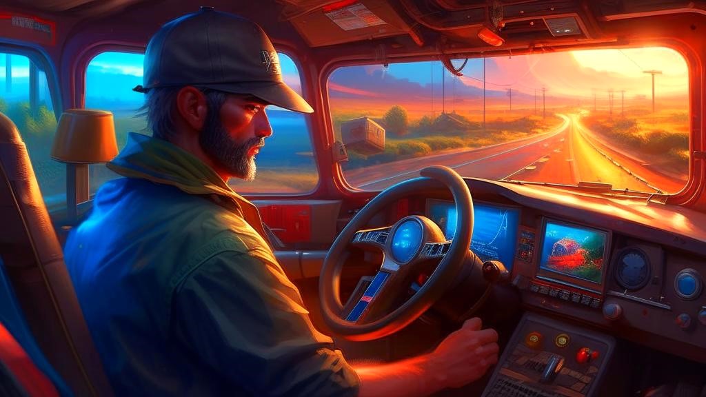 Солнце и дальнобойщик