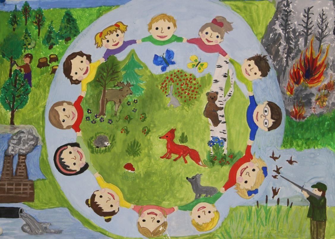 Детский сад наш общий дом. Сохраним природу для детей. Рисунок на тему сохранение природы. Рисунок на тему природа и мы. Конкурс экологических рисунков.