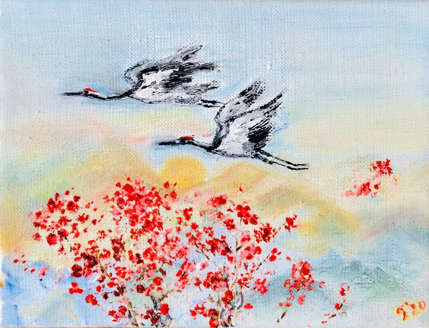 Асины журавли глава 11. Красноголовый журавль японская живопись. Китайская живопись гохуа журавли. Журавли картинки. Сказки про журавля.