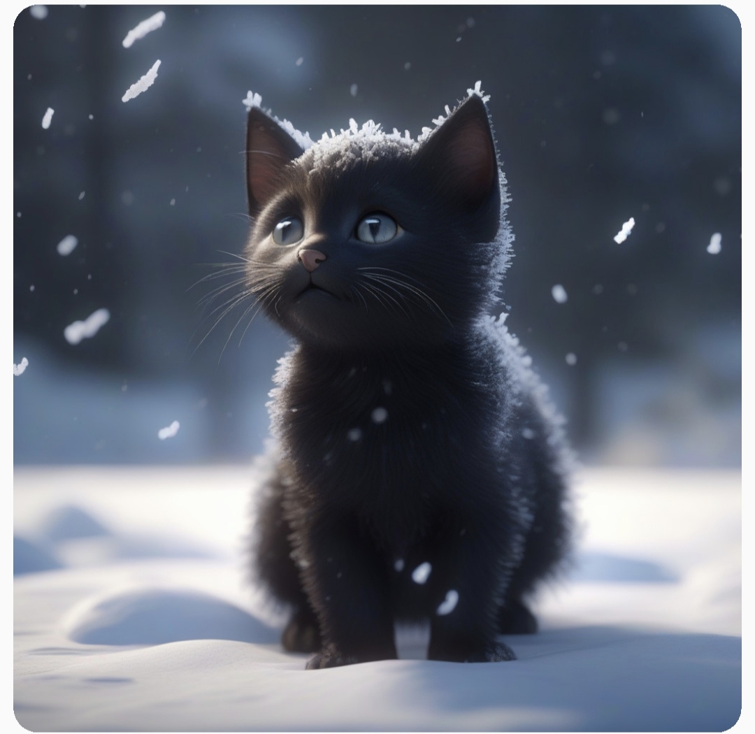 Пушок и снежок