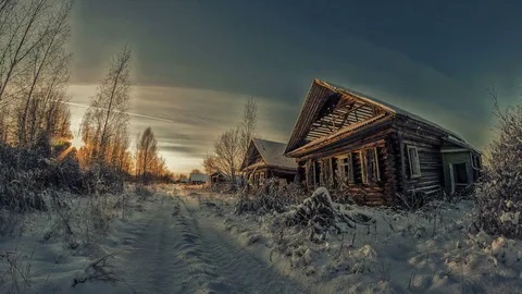 Морозом скована земля