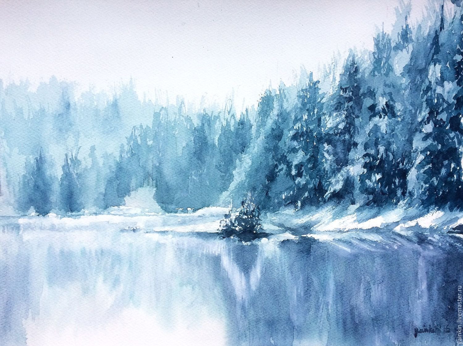 Молочная акварель