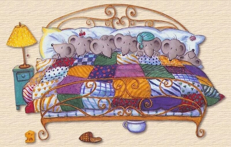 Спокойной мыши. Мышонок в кроватке. Спокойной ночи мышка. Мышка в кроватке.