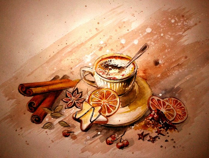 Кофе с корицей