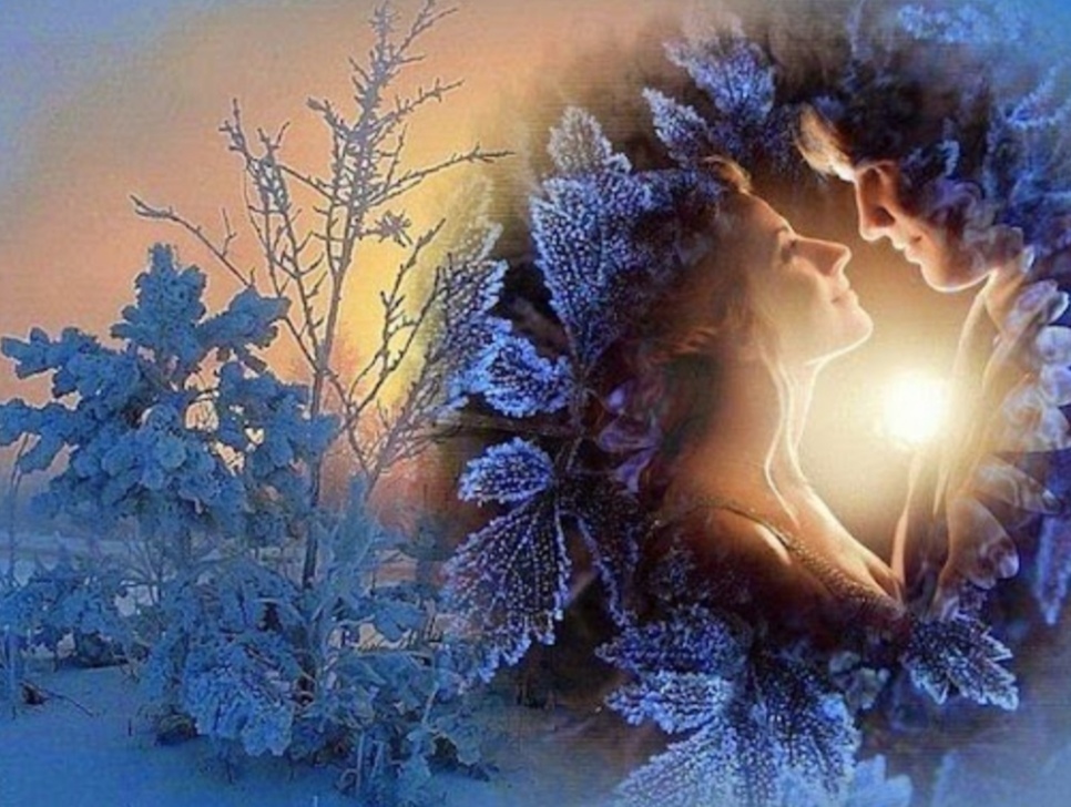 Зимняя сказка любовь. Волшебного зимнего вечера. Красивая любовь зима. Нежность зимой.