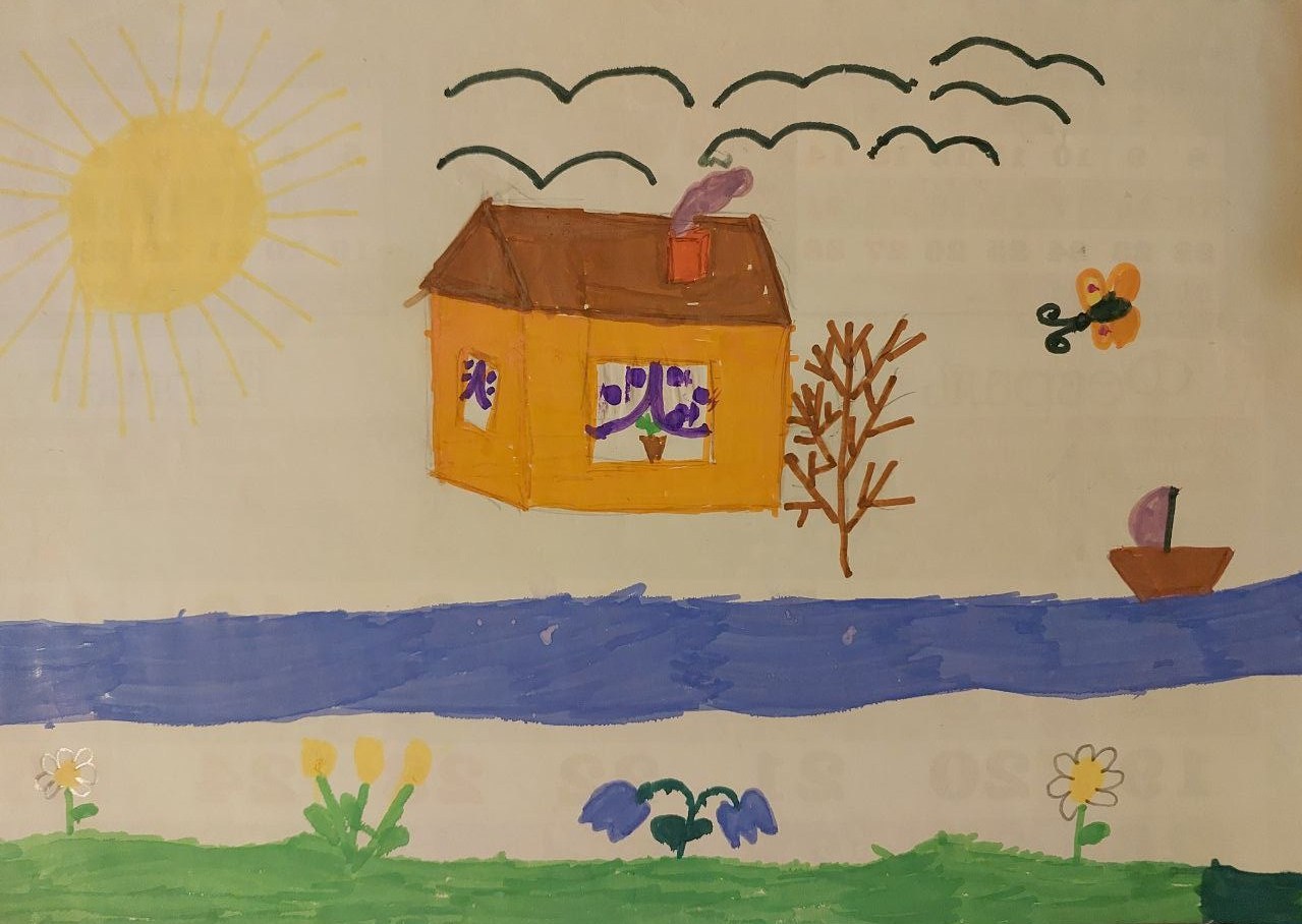 Весну рисует дочка