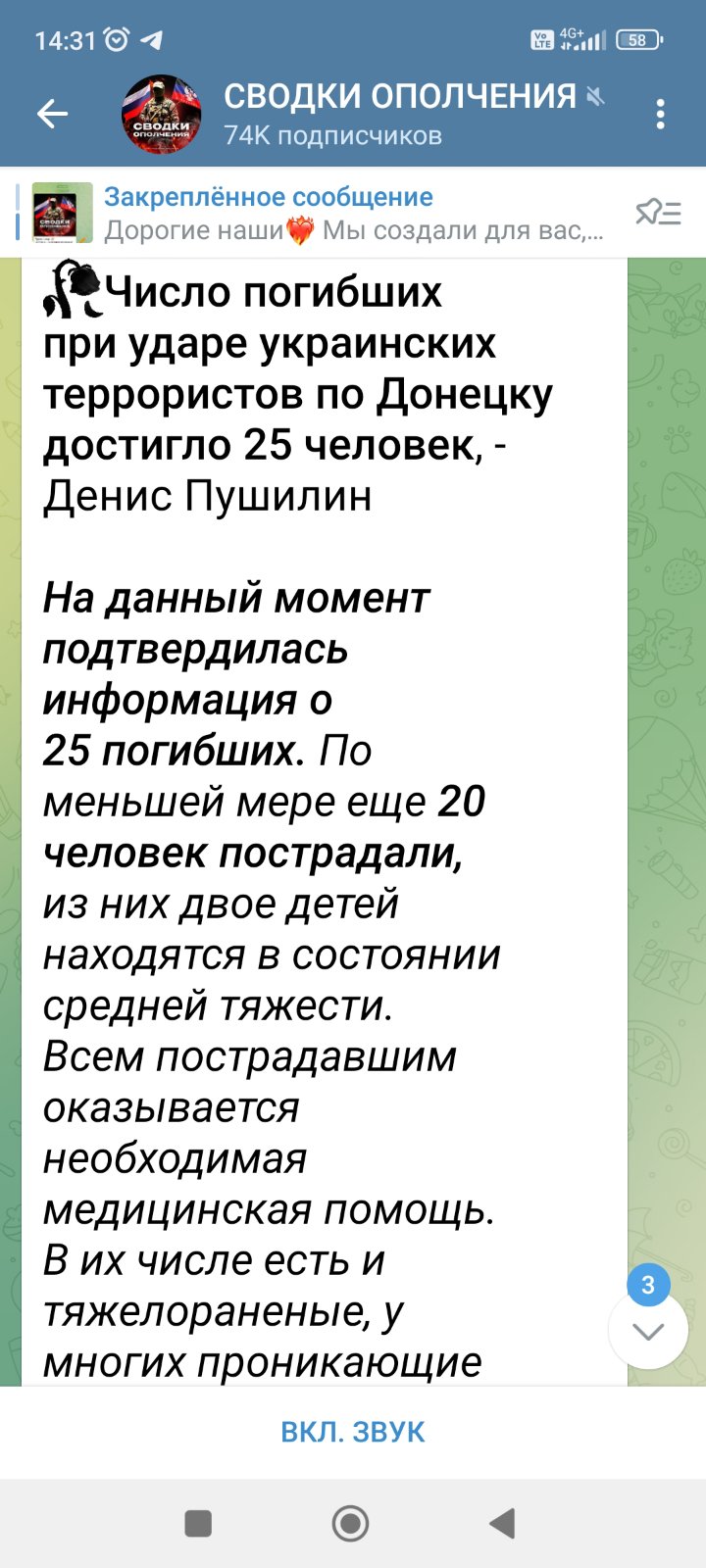 Скорбь летает над Донецком