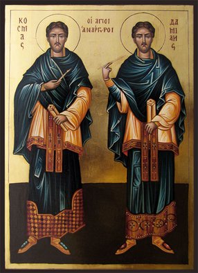 Святые бессеребренники Косма и Дамиан