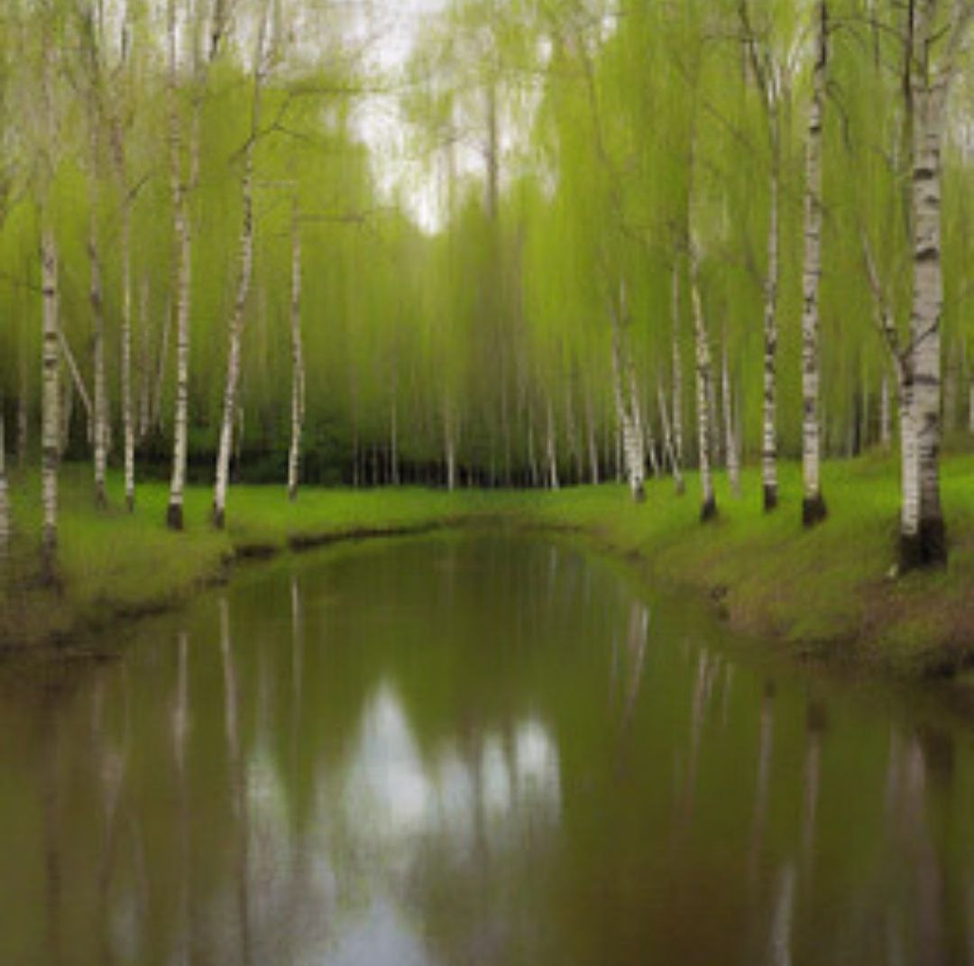 Мои кудрявые берёзы