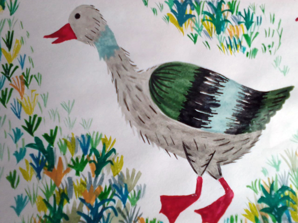 Любопытный гусь