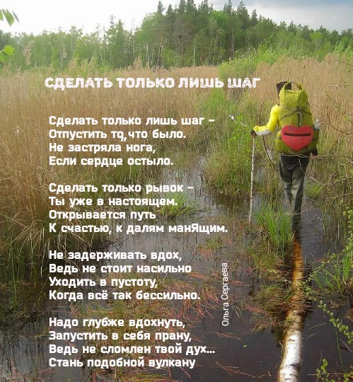 Сделать только лишь шаг