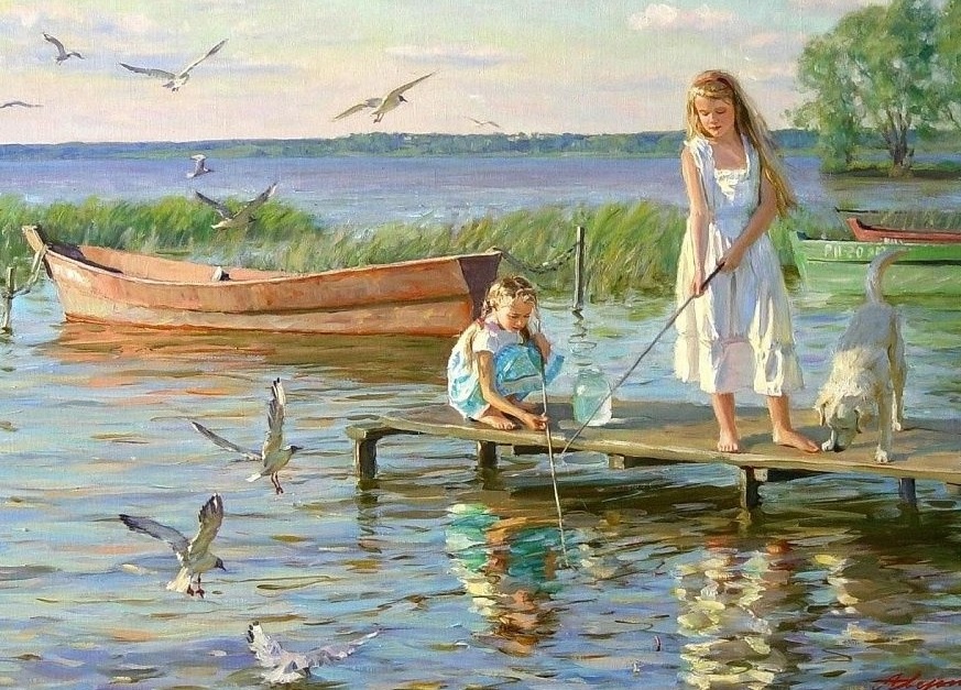 Синева ласкается, искрится...