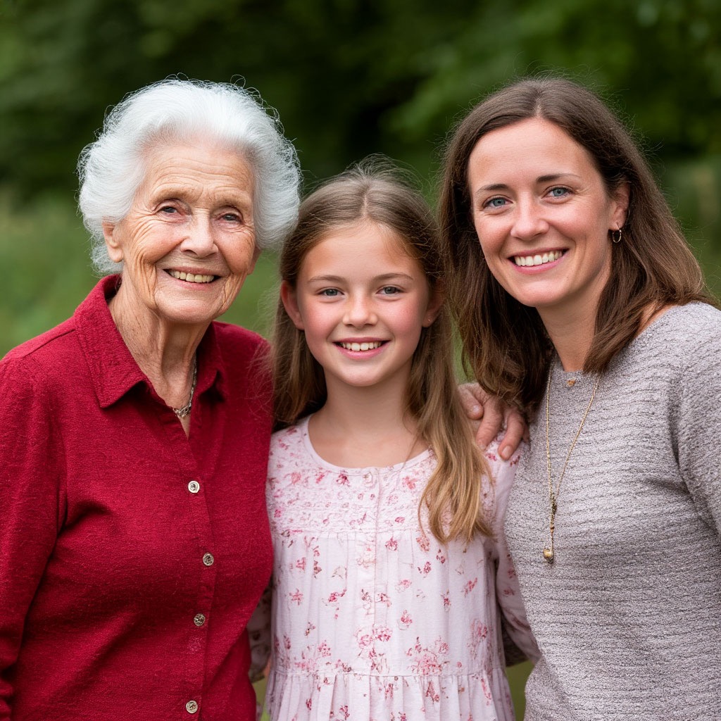 Девочка, женщина, бабушка