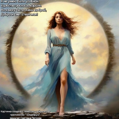 Я не умею быть удобной...