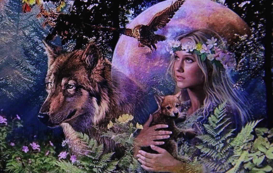 Она идёт - и клонятся дубравы...