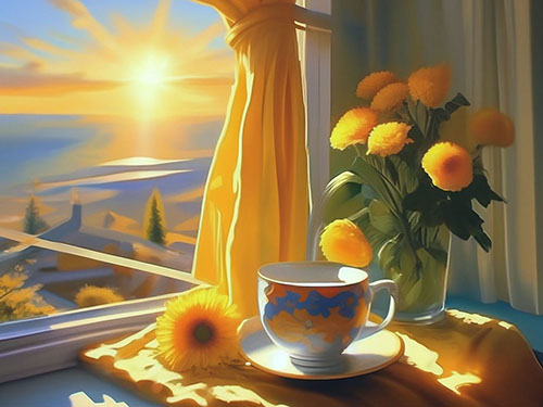 Солнце закатное