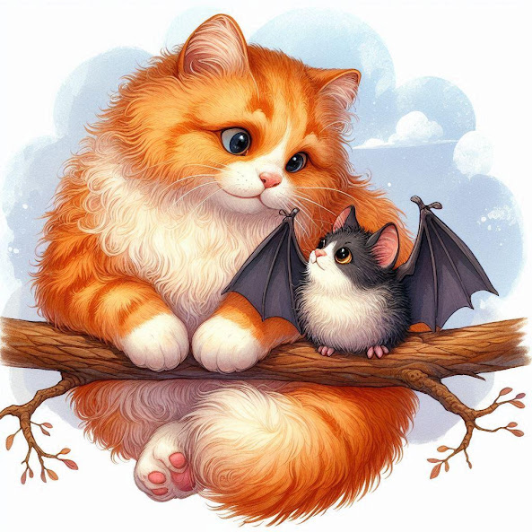Сказка про кота и летучую мышку