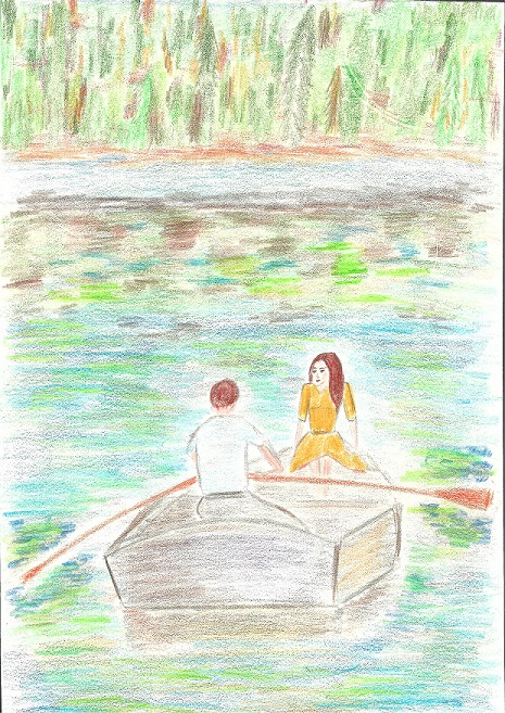 Качают волны лодку в тишине...