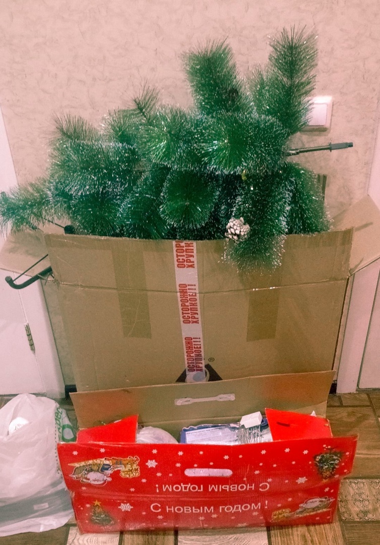 Новый Год убрали в коробку