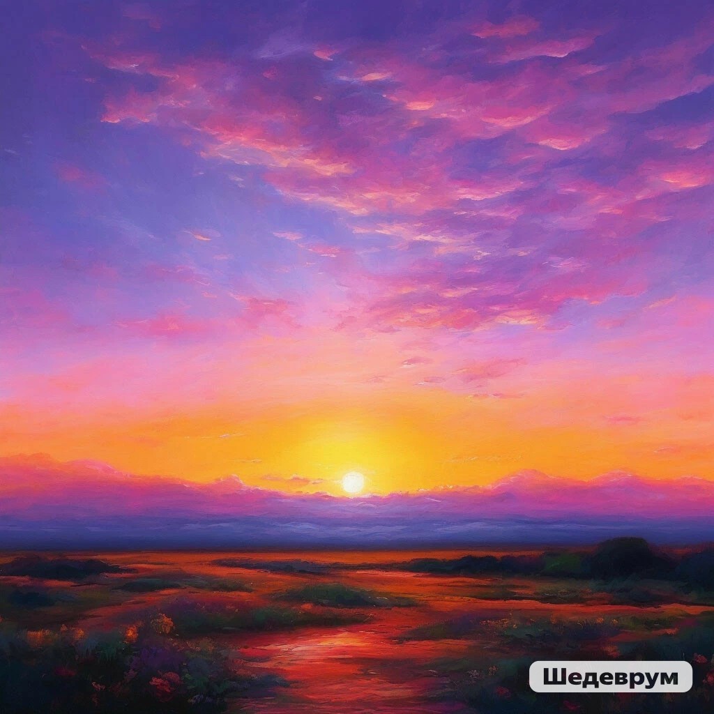 Гелиотроповое небо