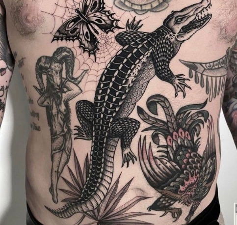 В мире тысячи дебилов с татуировкой крокодила