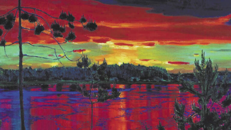 На картину А. Рылова Закат