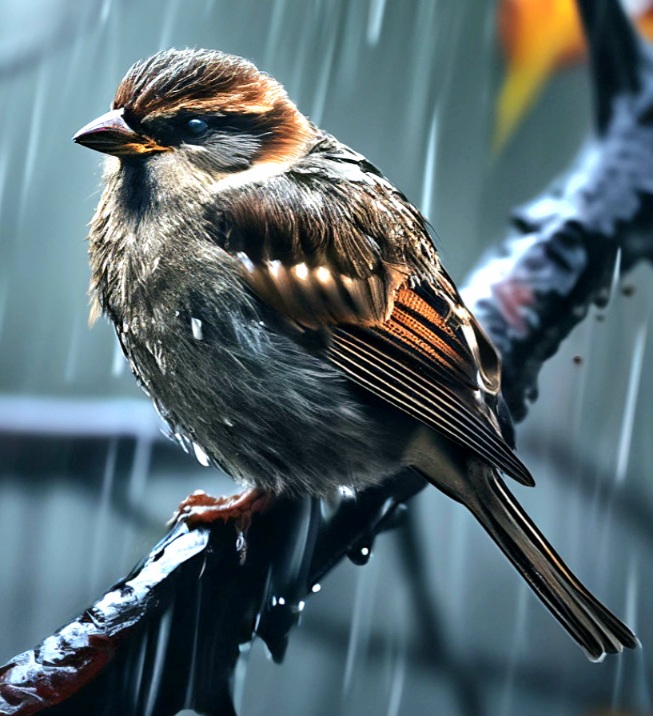 Бродит осень утром по городу