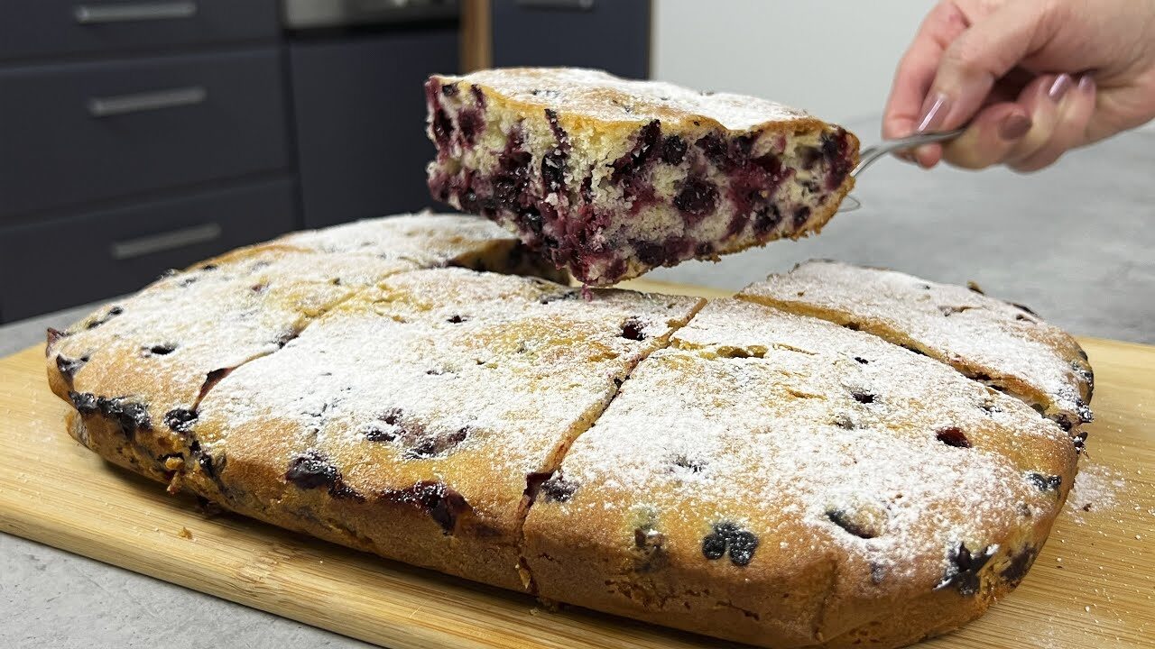 Пирог с замороженными ягодами