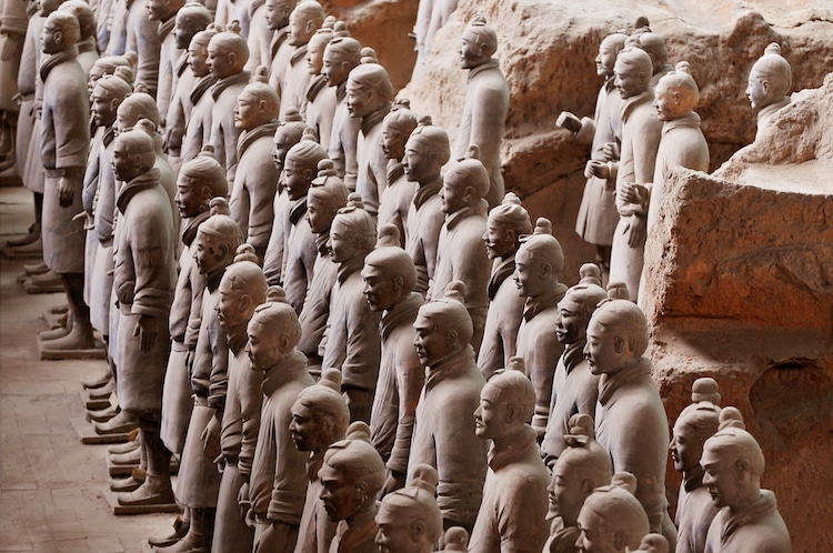  the Terracotta Army in  China