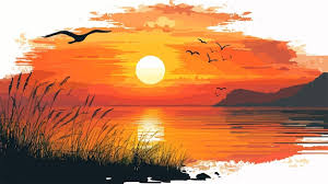 Уходит солнце в полумрак