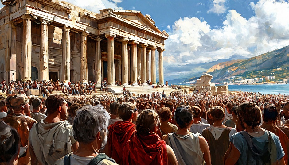 21. Плач толпы