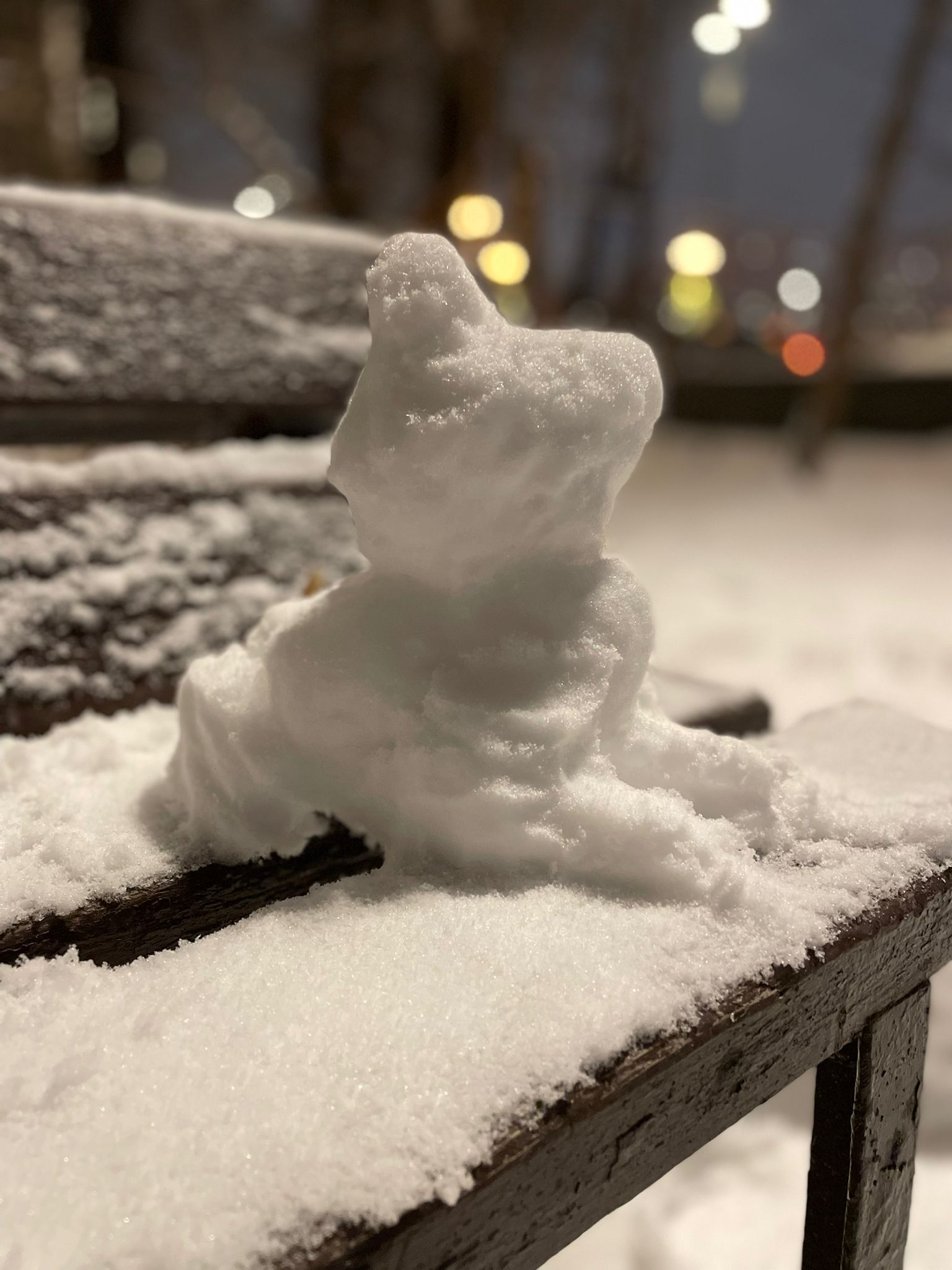 Сфинкс из снега