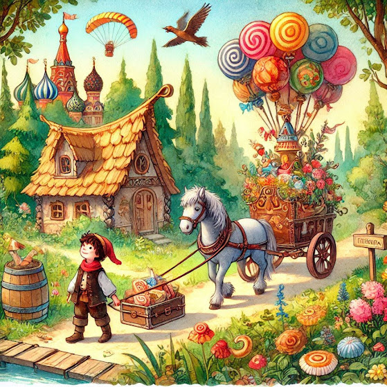 Сказка про путешествия в страну сладостей