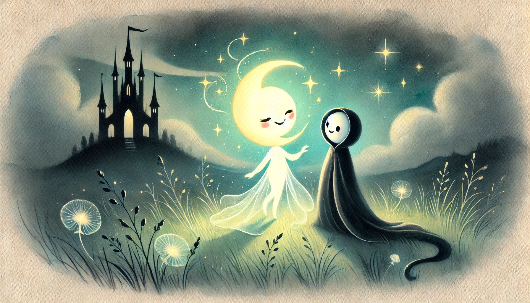 Сказка про Лунный Лучик и Ночную Тень