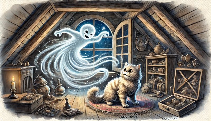 Сказка про кота и сквозняк в чулане