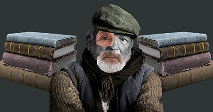 Читающий бомж