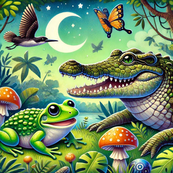 Сказка о крокодиле и лягушке
