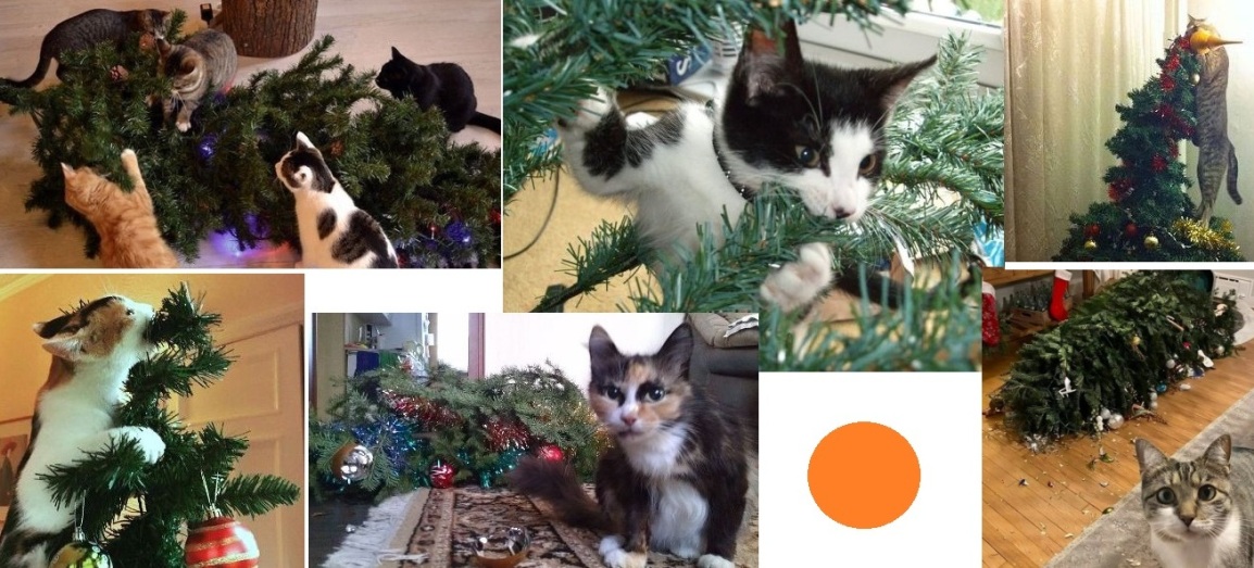 Героический эпос. Битва котов с ёлками