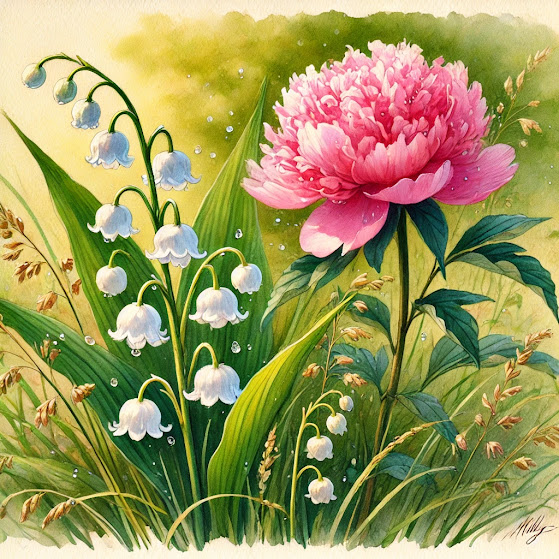 Сказка о диком Ландыше и садовом Пеоне