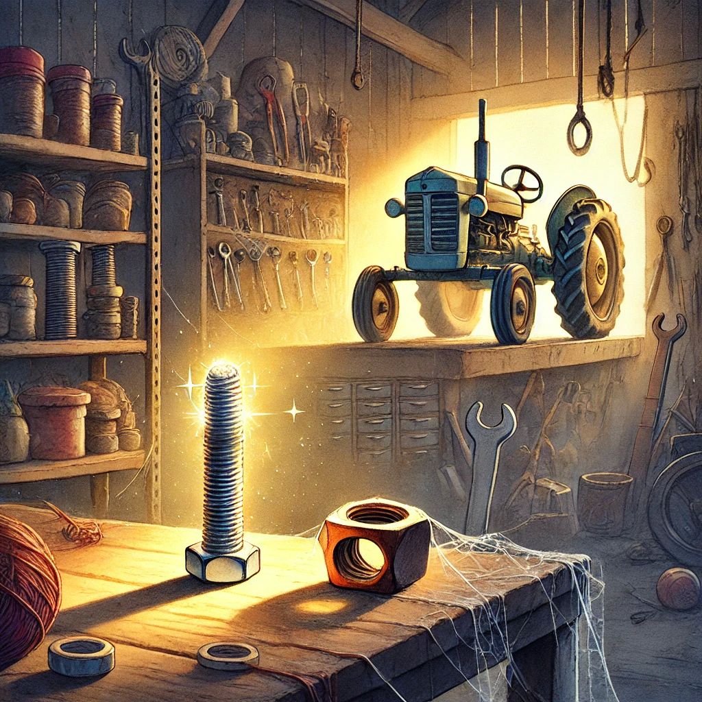 Сказка про новый Болт и ржавую Гайку