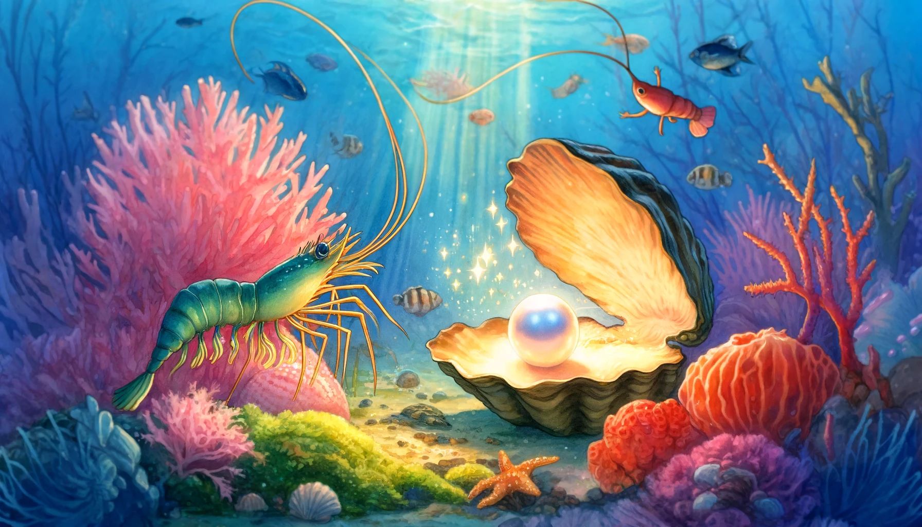 Сказка про Устрицу и Креветку