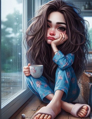 сидишь колени обнимая