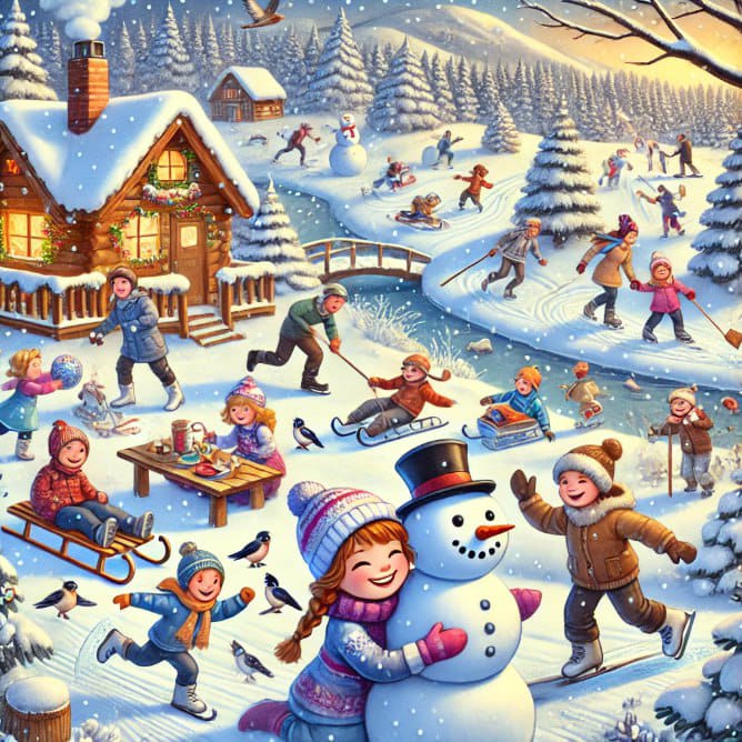 Воздух морозный глотками большими